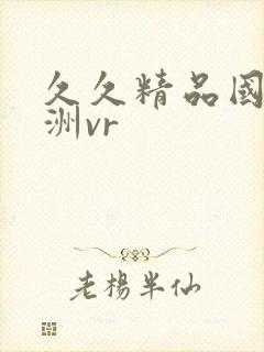 久久精品国产亚洲vr