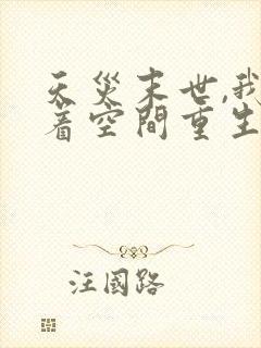 天灾末世,我带着空间重生了