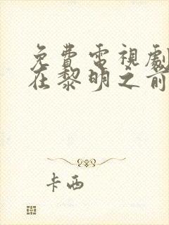 免费电视剧潜伏在黎明之前封面