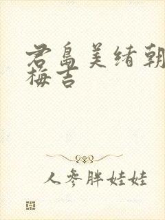 君岛美绪朝姬与梅吉封面
