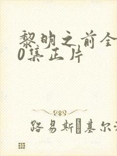 黎明之前全集30集正片封面