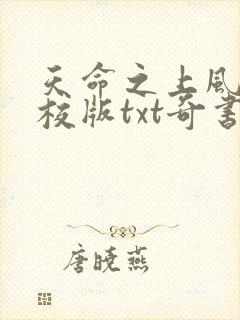 天命之上风月精校版txt奇书