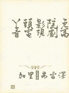 丫头影院免费观看电视剧高清入口封面