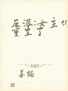反派:女主们都重生了
