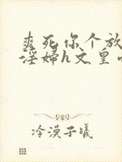 爽死你个放荡小淫妇h文皇帝