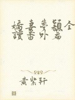 娇妻梦颖全文阅读番外篇封面