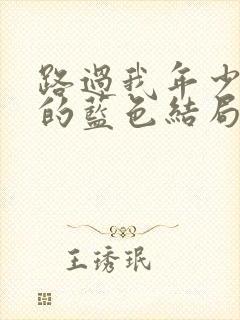 路过我年少时光的蓝色结局封面