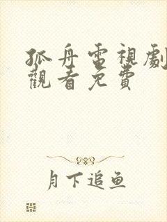 孤舟电视剧在线观看免费
