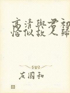 高清与君初相识恰似故人归免费看