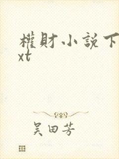 权财小说下载txt