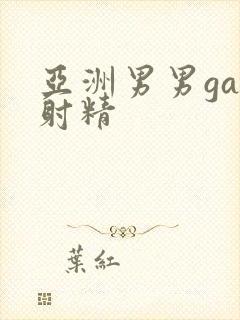 亚洲男男gay射精封面