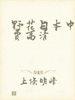 野花日本中文免费高清
