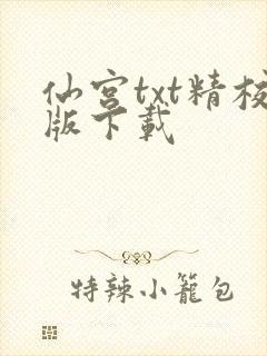 仙宫txt精校版下载封面
