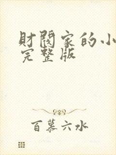 财阀家的小儿子完整版