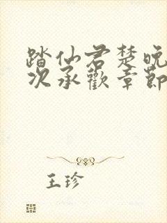 踏仙君楚晚宁初次承欢章节