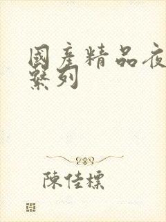 国产精品夜夜爽系列