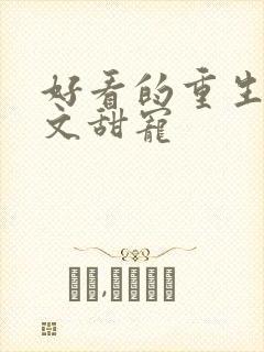 好看的重生军婚文甜宠