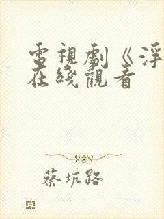 电视剧《浮沉》在线观看