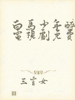 白马少年醉春风电视剧免费观看高清在线
