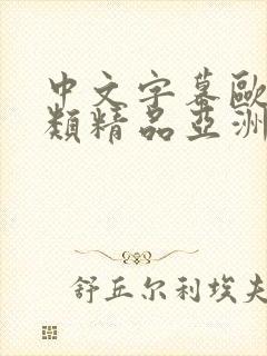 中文字幕欧美另类精品亚洲