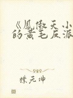 《凤傲天小说里的黄毛反派也想幸福》