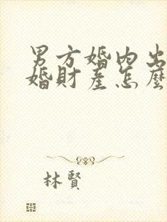 男方婚内出轨离婚财产怎么分割封面