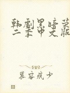 韩剧黑暗荣耀第二季中文版在线观看