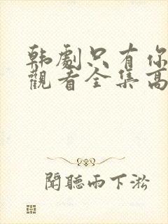 韩剧只有你在线观看全集高清