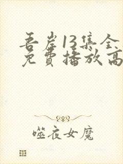 吾岸13集全集免费播放高清版封面