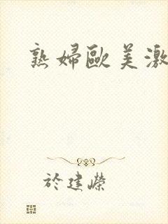 熟妇欧美激情