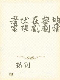 潜伏在黎明之前电视剧剧情介绍