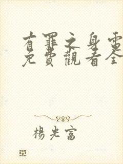 有罪之身电视剧免费观看全集