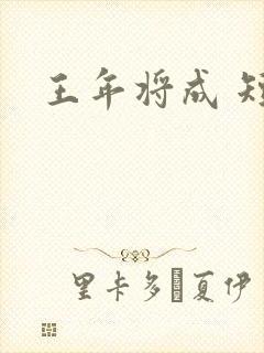 王年将成 短剧