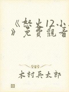 《怒火12小时》免费观看完整版