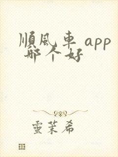 顺风车 app 哪个好