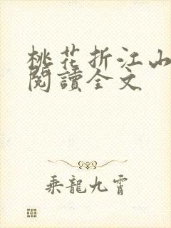 桃花折江山在线阅读全文封面