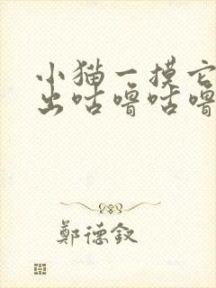 小猫一摸它就发出咕噜咕噜的声音