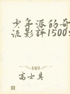 少年派的奇幻漂流影评1500字封面
