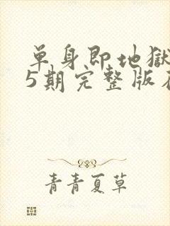 单身即地狱3第5期完整版在线观看