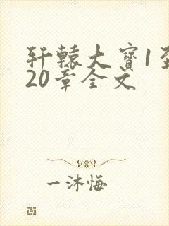 轩辕大宝1至720章全文