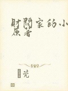 财阀家的小儿子原著封面