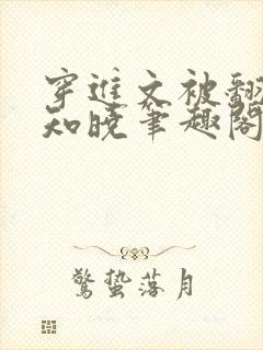 穿进文被翻了薛知晓笔趣阁