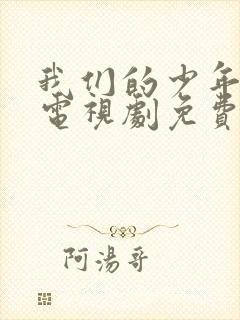 我们的少年时代电视剧免费观看全集在线播放封面