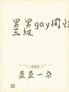 男男gay同性三级封面