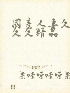国产人妻久久久久久精品