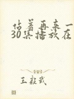 站着再来一次第30集播放在线观看