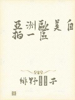 亚洲欧美自拍偷拍一区