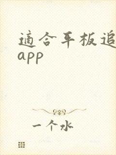 适合平板追剧的app