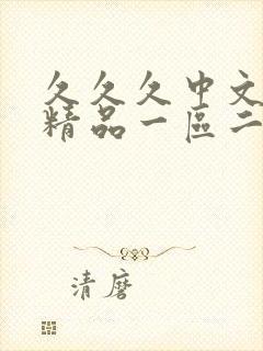 久久久中文字幕精品一区二区三区