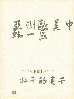 亚洲欧美中文日韩一区